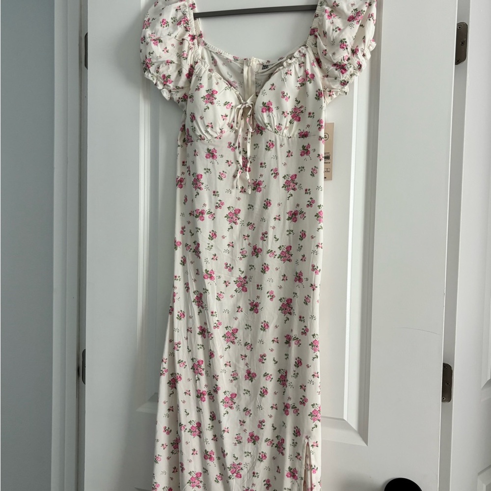 No Boundaries Pink Floral Dress